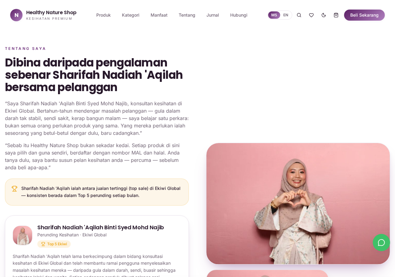 Healthy Nature Shop — E-Commerce project built by Nahiros Studio