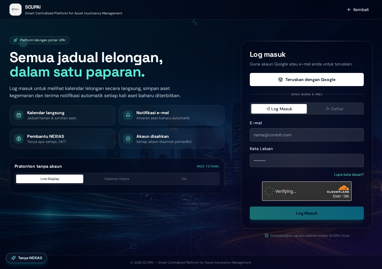 SCUPAI — Aplikasi Web project built by Nahiros Studio